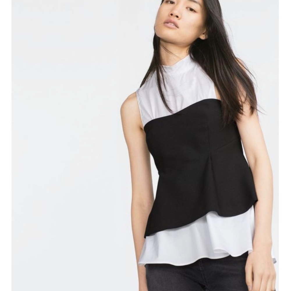 Zara Knit Peplum Bustier | NWT